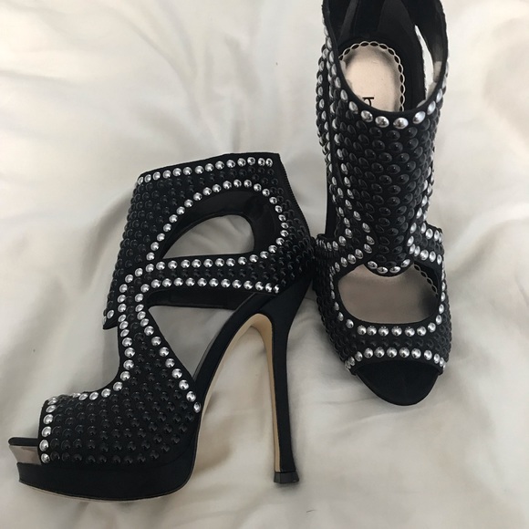 Studded Black Heels from Bebe - Picture 3 of 6